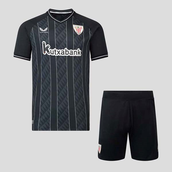 Maglia Athletic Bilbao Portiere Bambino 2023-2024 Negro